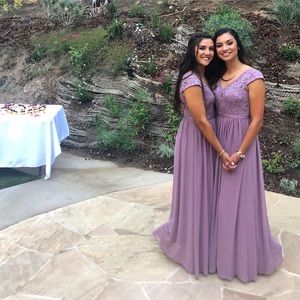 Mauve bridesmaid dress. Worn once and dry cleaned, like new.